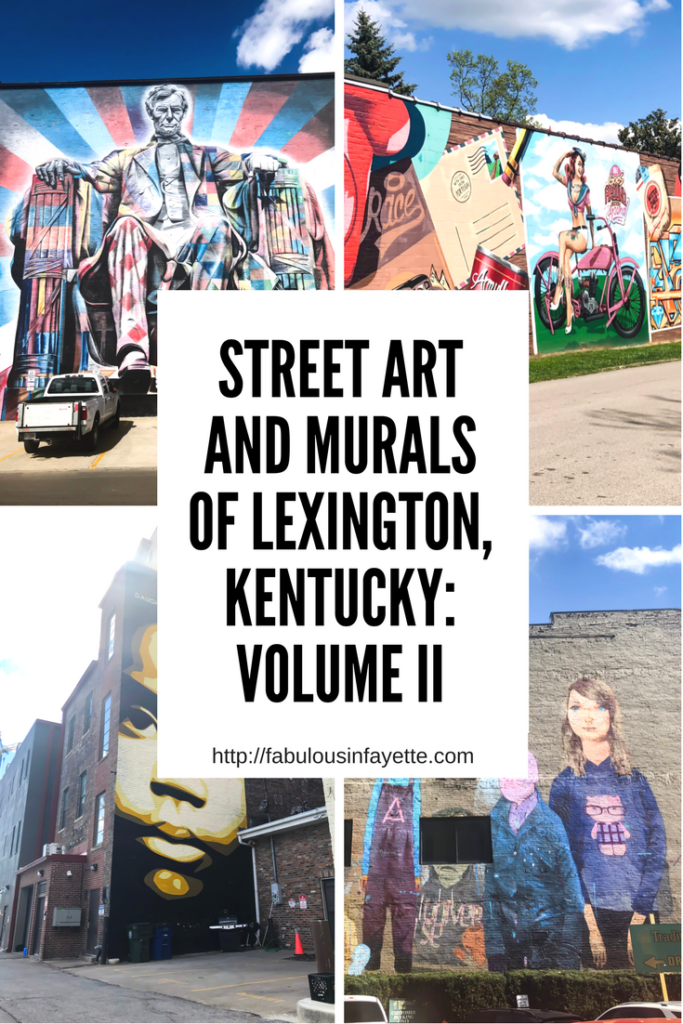 Street Art and Murals of Lexington, Kentucky: Volume II. You may remember earlier this week when I posted Street Art and Murals of Lexington, Kentucky: Volume I, which included twenty murals and their locations. Today is the second installment, where I highlight another sixteen murals and where to find them. #sharethelex #lexingtonky #kentucky #streetart #mural #legalgraffiti #visitlex #travelky