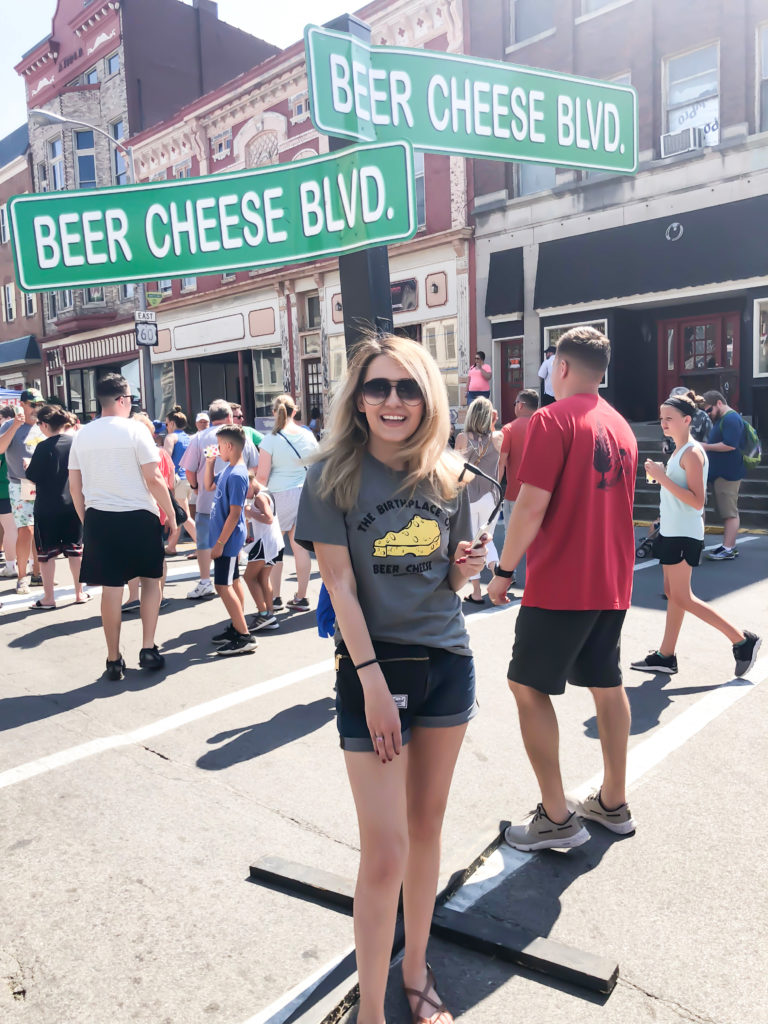 This past weekend was the 10th Annual Beer Cheese Festival in downtown Winchester, Kentucky aka the birthplace of beer cheese. If you weren't one of the 30,000 people there, then what were you actually doing with your life?! The Beer Cheese Festival is the ONE AND ONLY Beer Cheese Festival in the WORLD! There’s no other place to celebrate it than the birthplace of beer cheese. Beer cheese was first invented back in the 1940s. In fact, in 2013, the Commonwealth of Kentucky deemed Clark County the birthplace of beer cheese – HB 206 (BR 924). #kentucky #beercheese #food #festival #summer #south