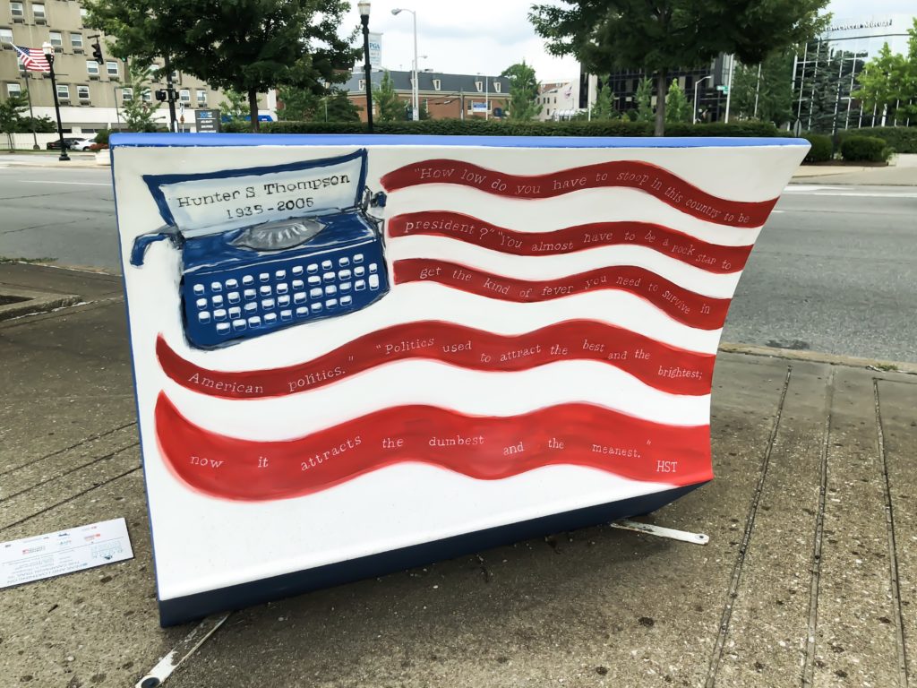 In the summer of 2018, Arts Connect, LexArts and The Carnegie Center for Literacy and Learning has made Lexington more colorful with their collaborative project, Book Benches.​ Book Benches are thirty five book-shaped functional benches that are placed throughout downtown Lexington to celebrate Kentucky's literary heritage, to encourage reading, and provide a place for rest. Each bench is illustrated and themed around different works by Kentucky authors and will remain on display for the duration of the summer. #sharethelex #art #painting #artist #author #book #lexingtonky #kentucky #visitlex #bench