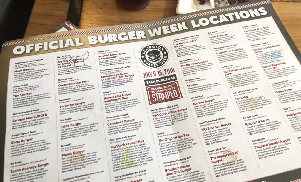 The fourth annual Lexington Burger Week has come to a close. We now have one week to rest and start preparing for Lexington Restaurant Week, which starts on July 26, 2018 and goes through August 4, 2018.  Each year, Lexington Burger Week has become more and more successful. Regarding Lexington Burger Week:  In 2015, over 36 restaurants participated and 21,000 burgers were sold. In 2016, over 36 restaurants participated in Lexington Burger Week and over 61,100 burgers were sold (that's almost 300% growth!). In 2017, there were over 46 one-of-a-kind burgers being offered at 40+ restaurants, and there were over 110,000+ burgers sold (it almost doubled!). #food #burger #lexingtonburgerweek #gourmet #entree #recipe #kentucky #tasteky #travelky #betterinthebluegrass #lexington #lexingtonkentucky #lexingtonky