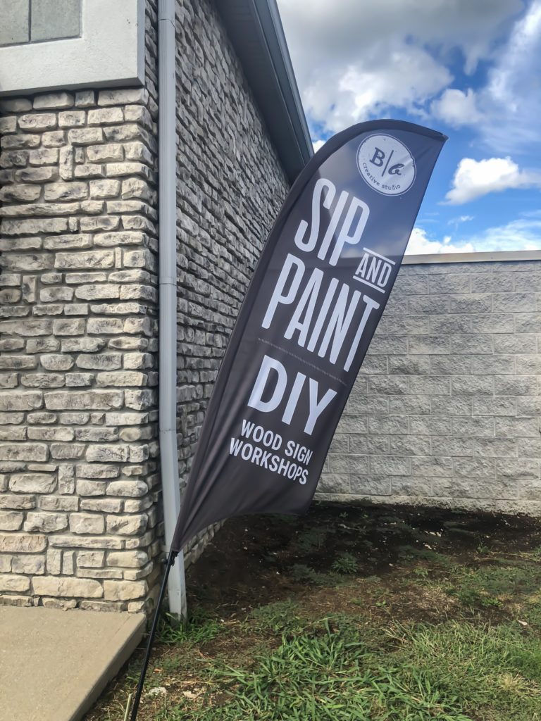 Sip and Paint Wood Sign Making Events