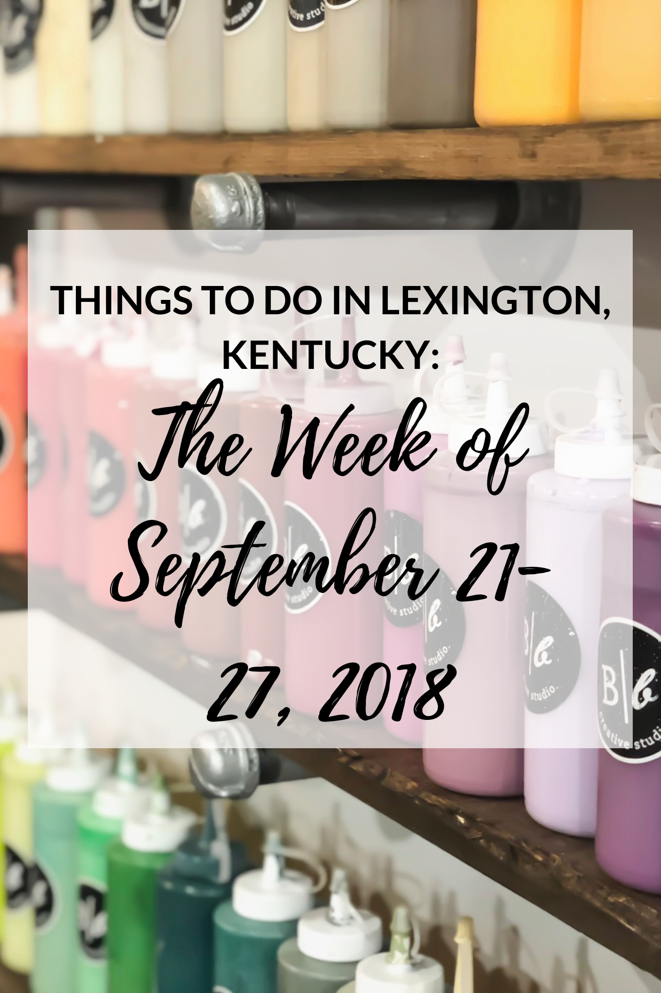 We've made it through another week! I've put together a short list of some upcoming events in Lexington this weekend and upcoming week! There are a lot of fun things coming up, so be sure to check them out! #lexington #travel #event #kentucky