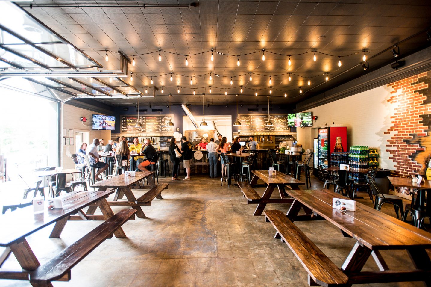 Inside of Rolling Oven Taproom