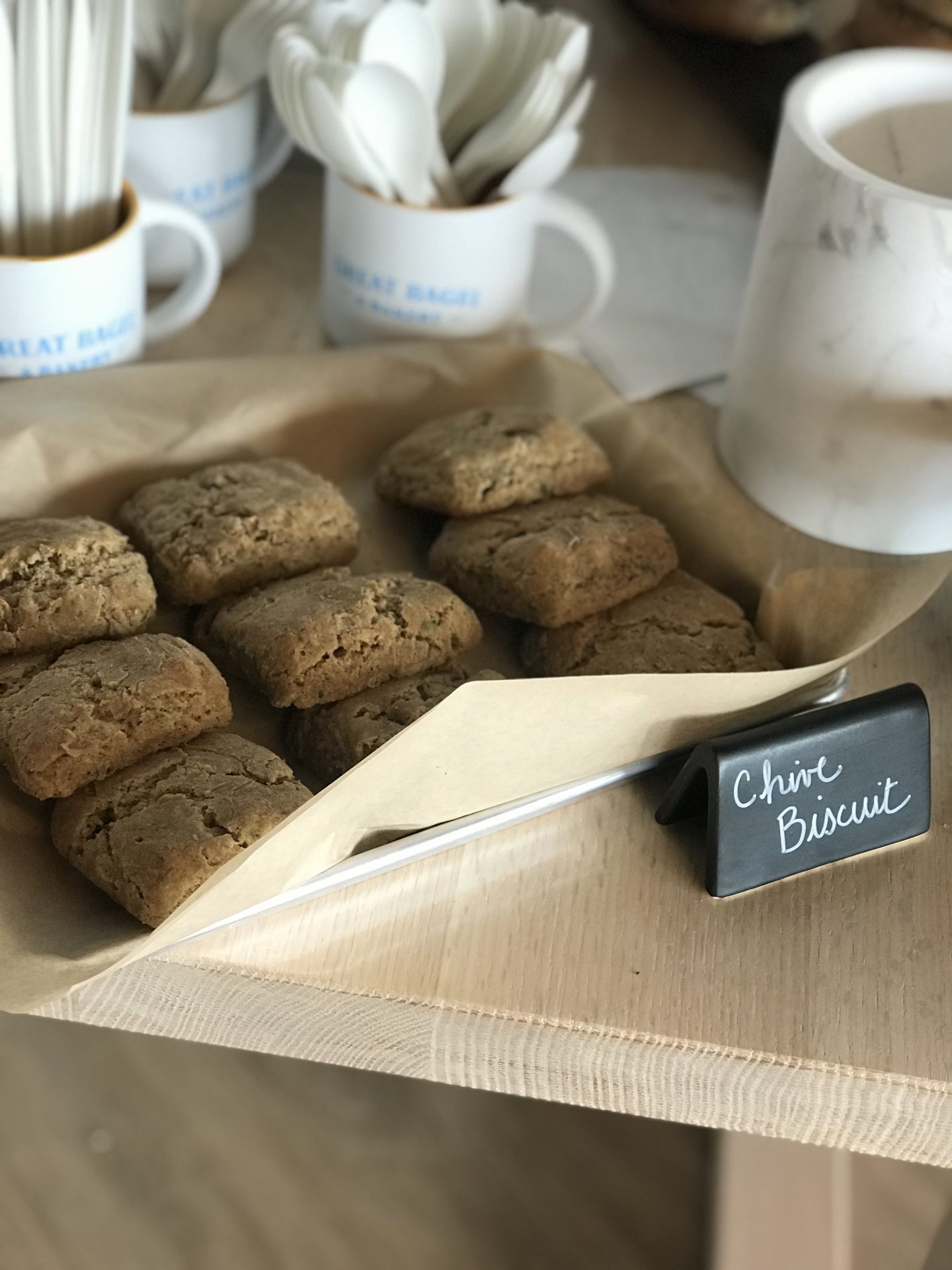 Biscuits on a table