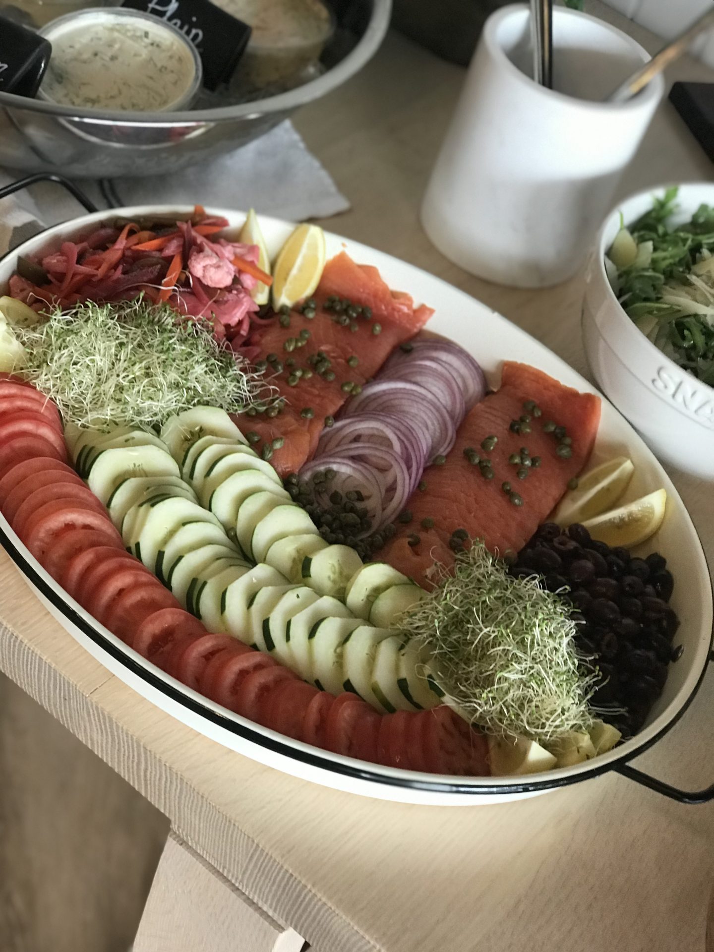 Fresh vegetables on a plate