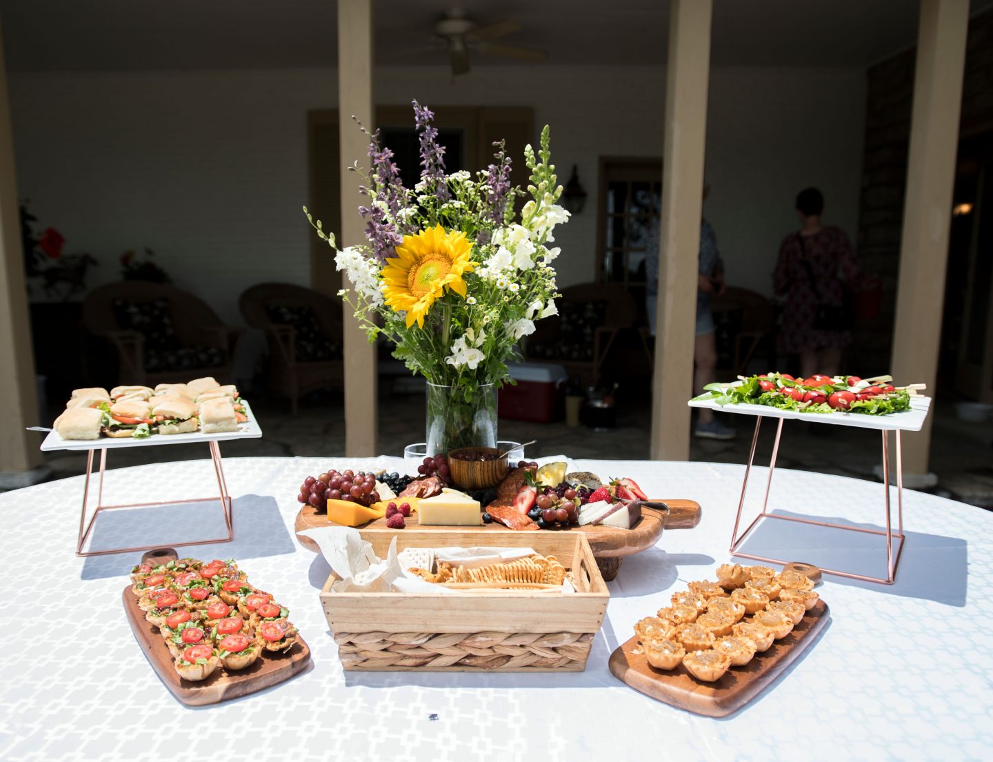 A table of hors d' oeuvres