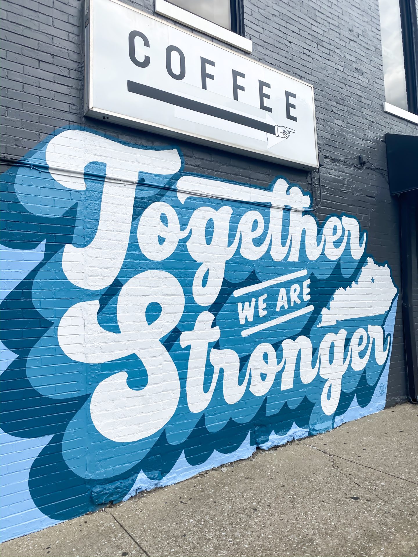 together we are stronger mural