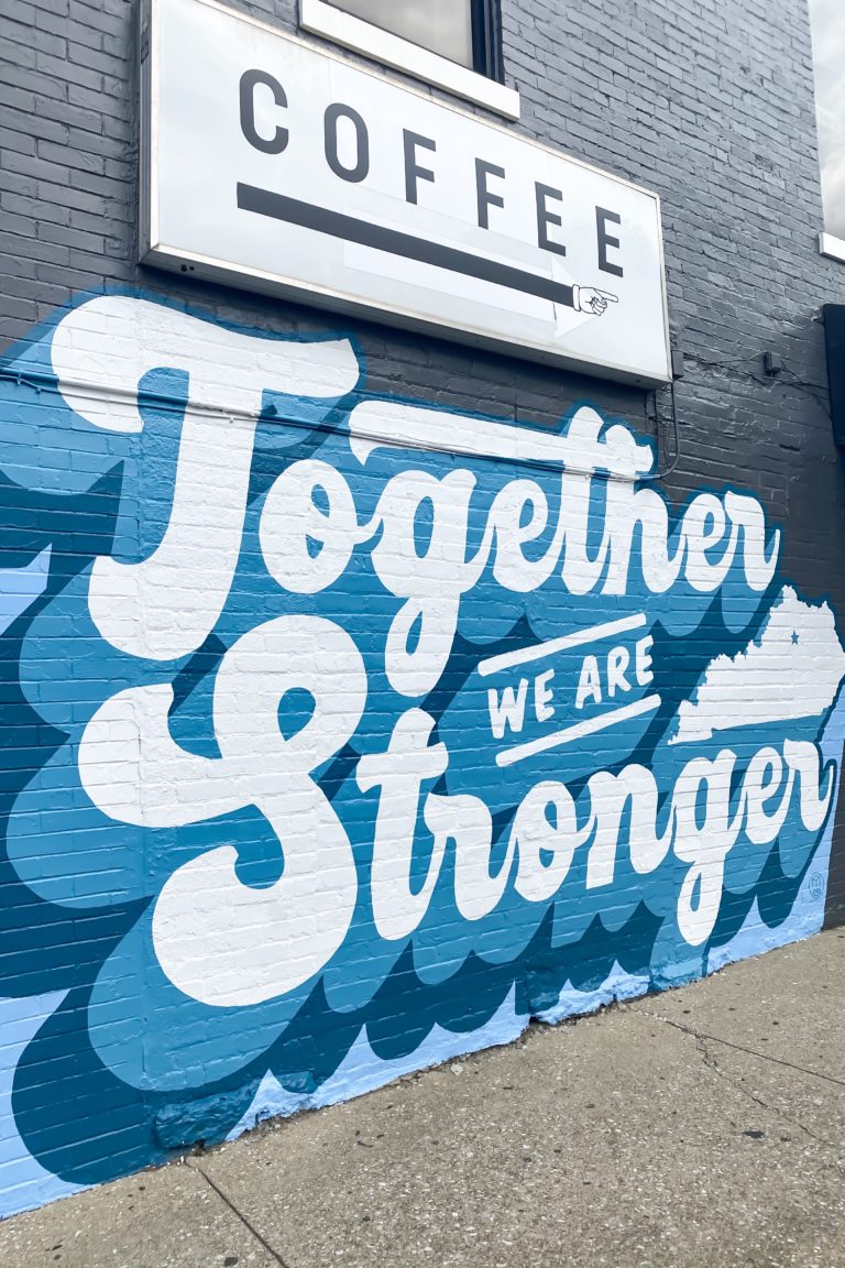 together we are stronger mural