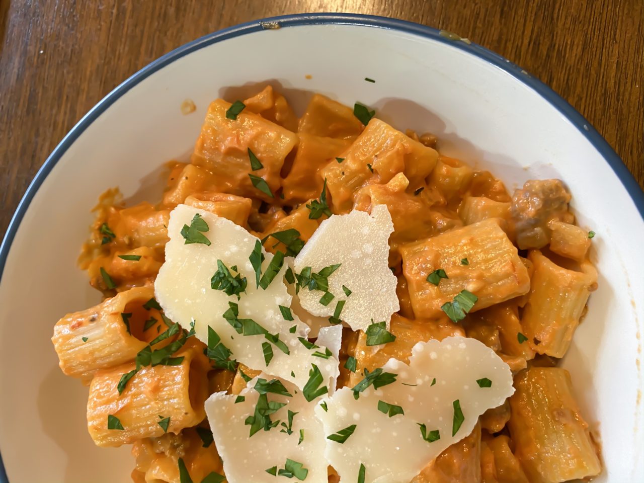 Pasta in Vodka Sauce with Sausage - Fabulous In Fayette