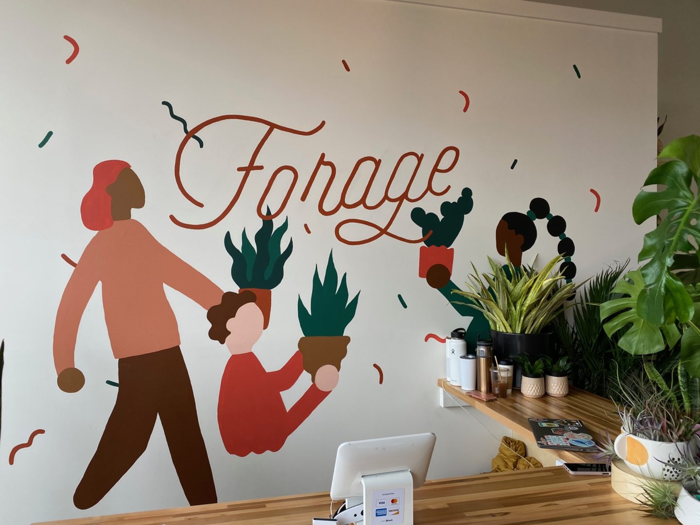 forage logo on the wall