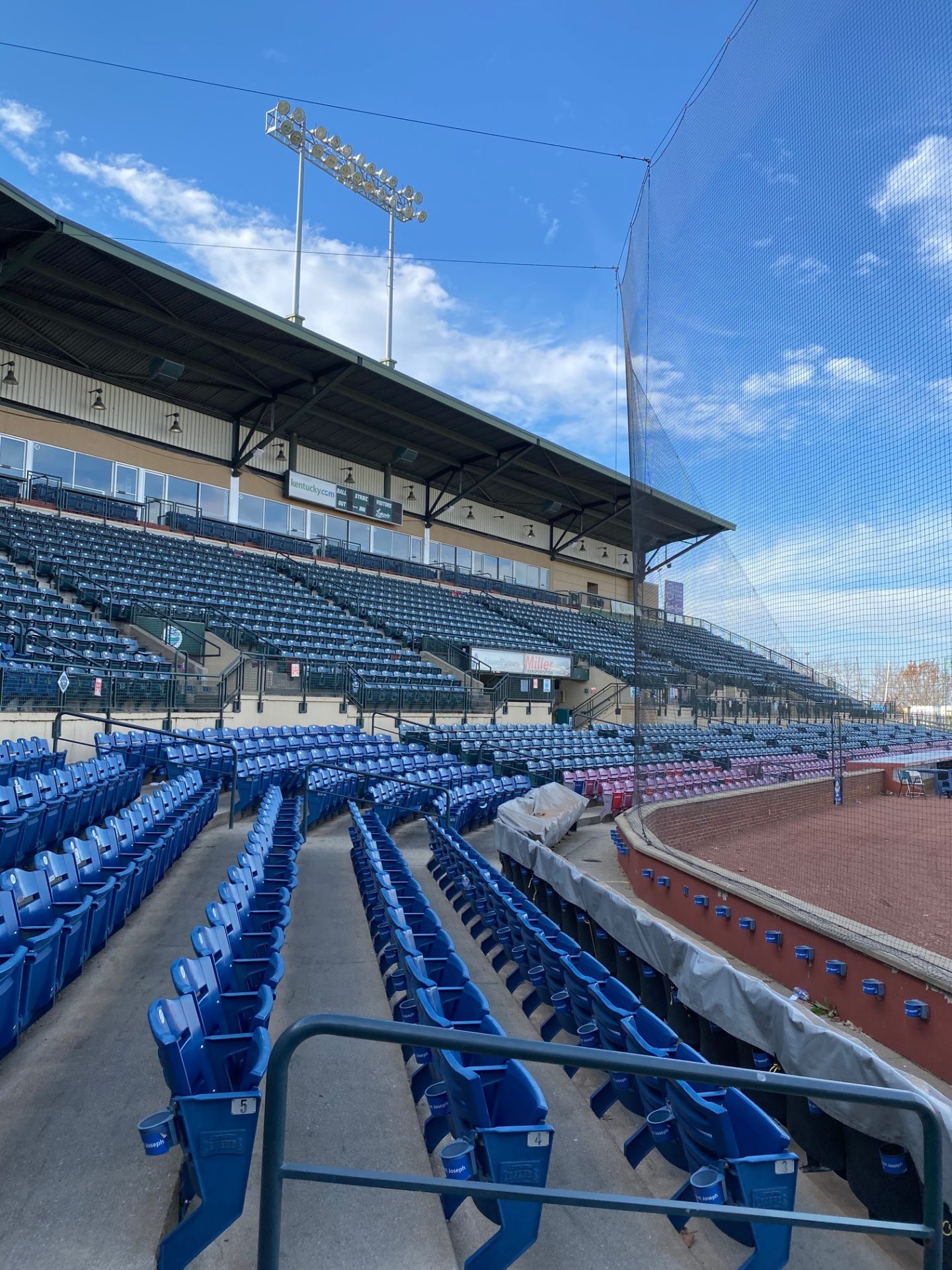 seating inside of a ballpark